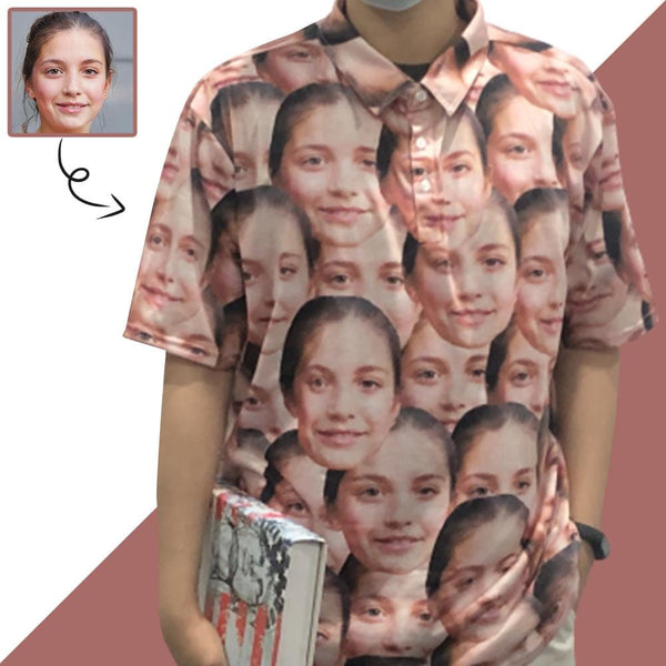 Custom Face Seamless Selfie Polo Shirt